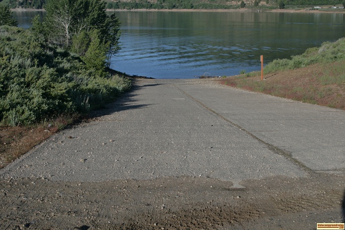 Deer Creek Recreation Site boat ramp, for those who love camping in Idaho.