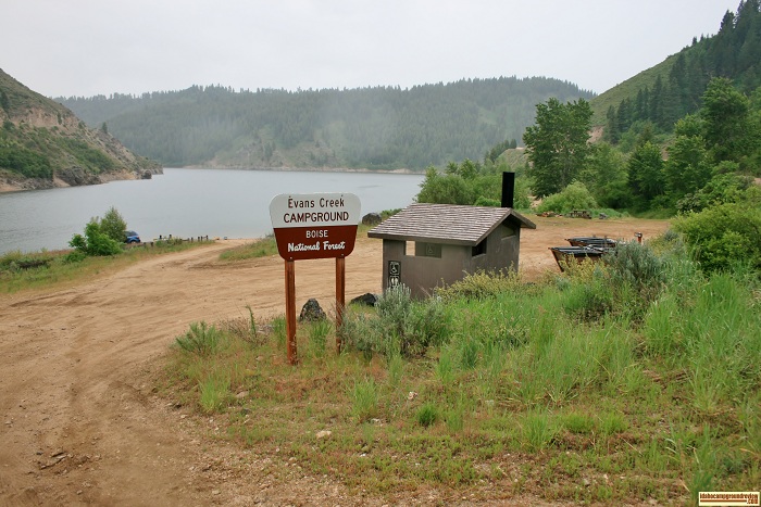 This is the entrance to Evans Creek Campground on Anderson Ranch Reservoir north of Twin Falls. For all of you who love camping in Idaho.