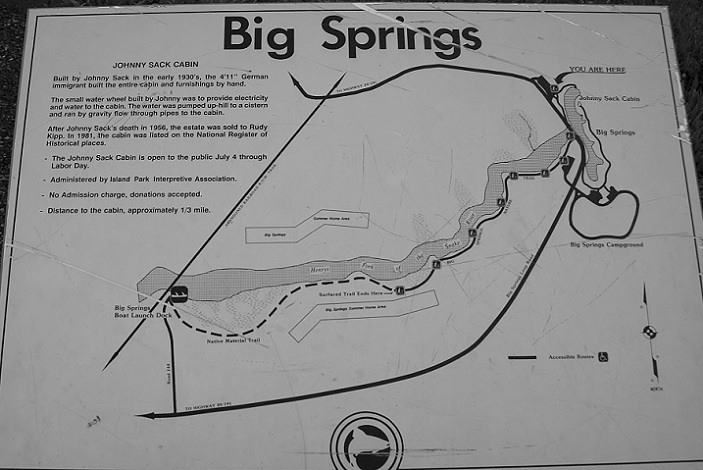 This map show the area around Big Springs.