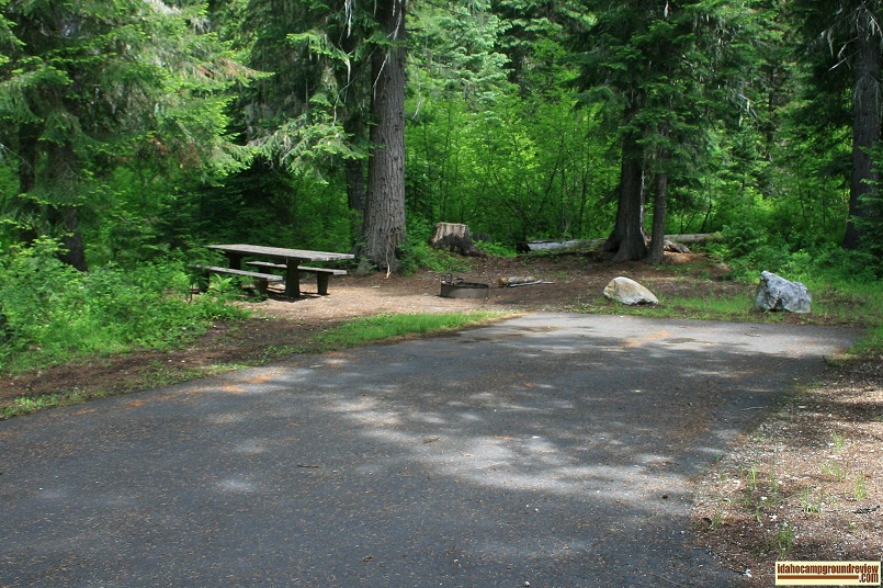 Powell Campground on the Lochsa River near Lolo Pass.