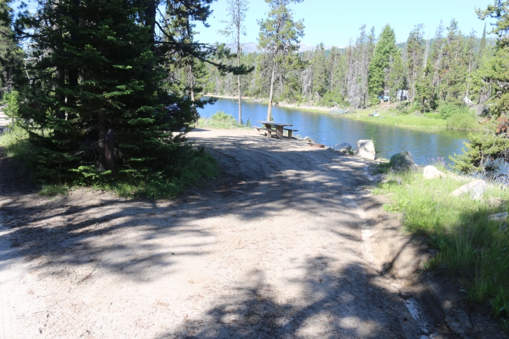 Camping at Riverside Campground at Deadwood Reservoir