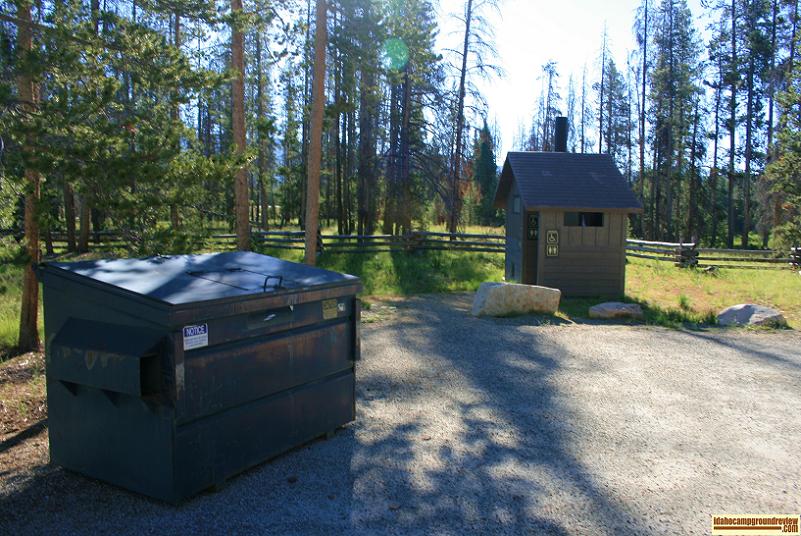 As you can see there is garbage service in Sheep Trail Campground.