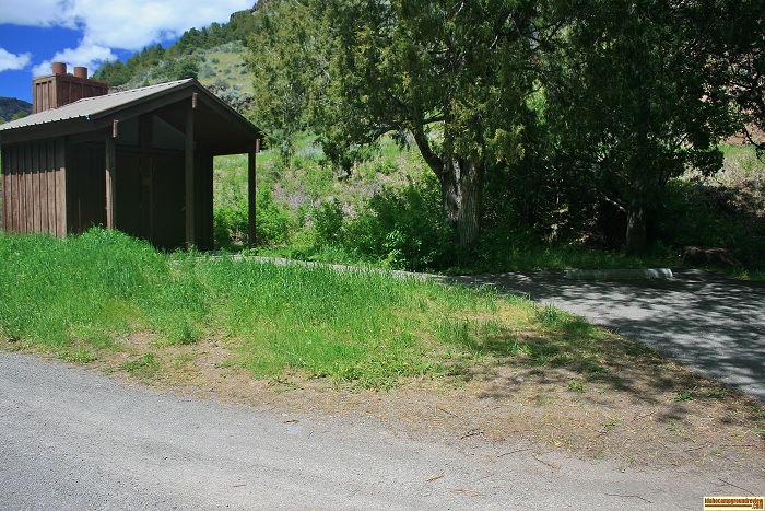 Steer Basin Campground has a vault style outhouse.