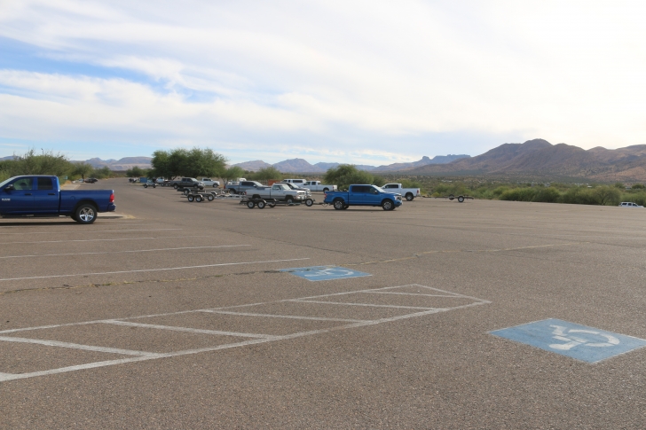 Camping in Windy Hill Recreation Site on Roosevelt Lake-Arizona