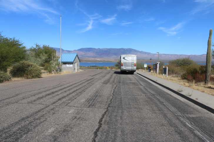 Camping in Windy Hill Recreation Site on Roosevelt Lake-Arizona