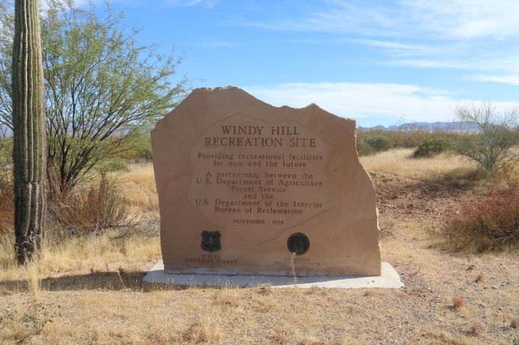 Camping in Windy Hill Recreation Site on Roosevelt Lake-Arizona