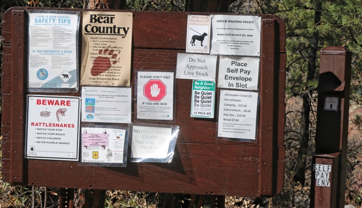 Camping at Christopher Creek Campground - Arizona