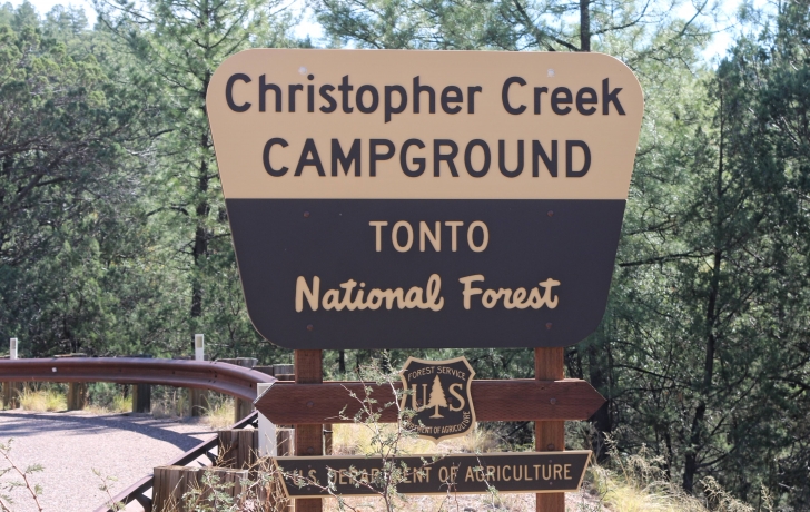 Camping at Christopher Creek Campground - Arizona
