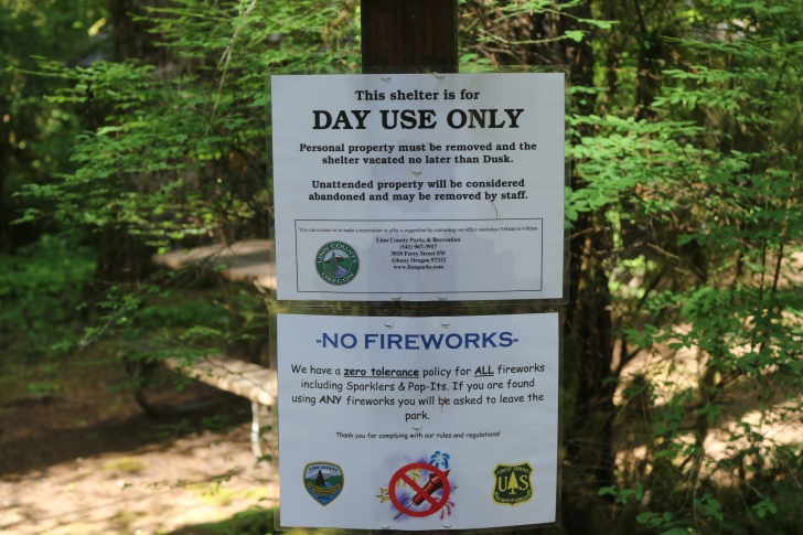 Trout Creek Campground on the South Santiam River