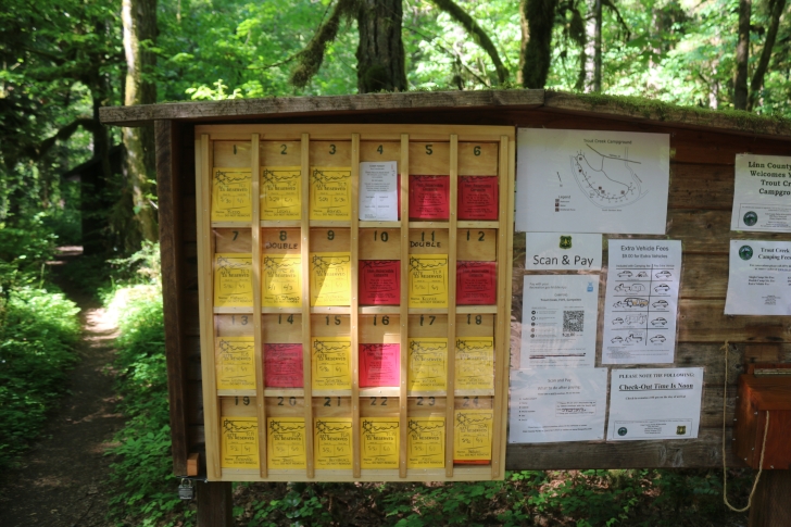 Trout Creek Campground on the South Santiam River