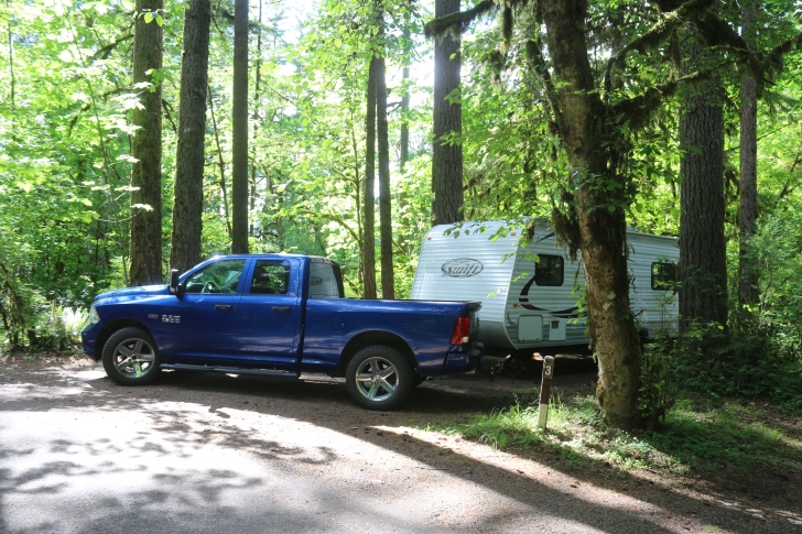 Trout Creek Campground on the South Santiam River