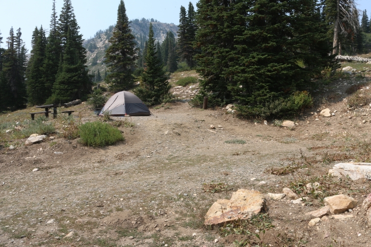 Camping at Lake Cleveland in South Central Idaho