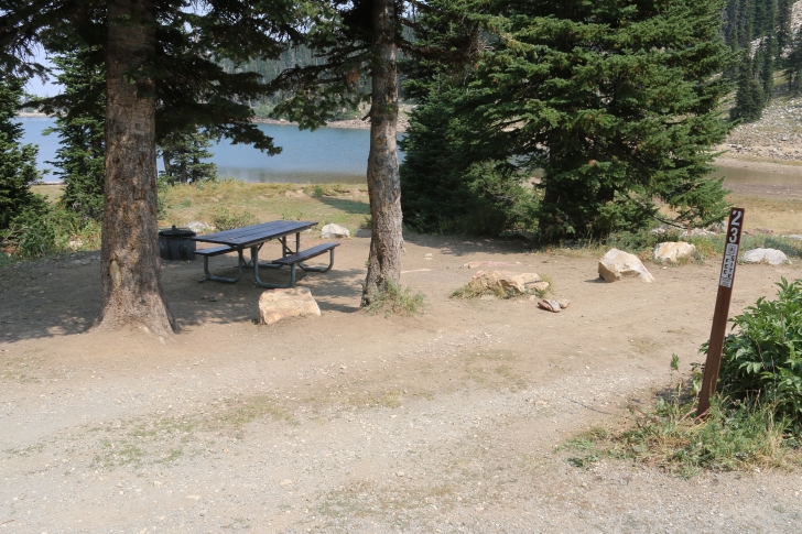Camping at Lake Cleveland in South Central Idaho