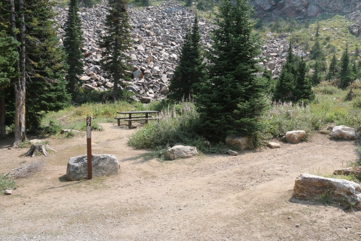 Camping at Lake Cleveland in South Central Idaho