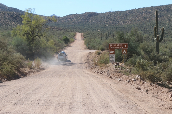 Camping in Lower Burnt Corral Recreation Site - Arizona