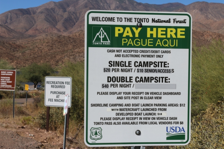 Camping in Lower Burnt Corral Recreation Site - Arizona