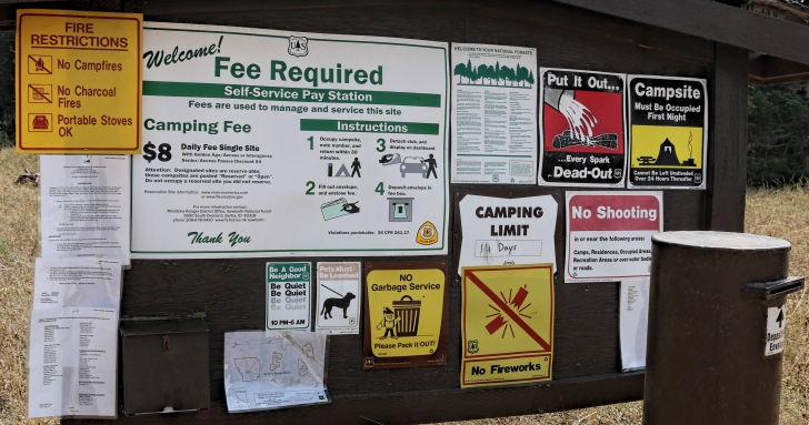 Camping at Twin Lakes Campground in South Central Idaho.