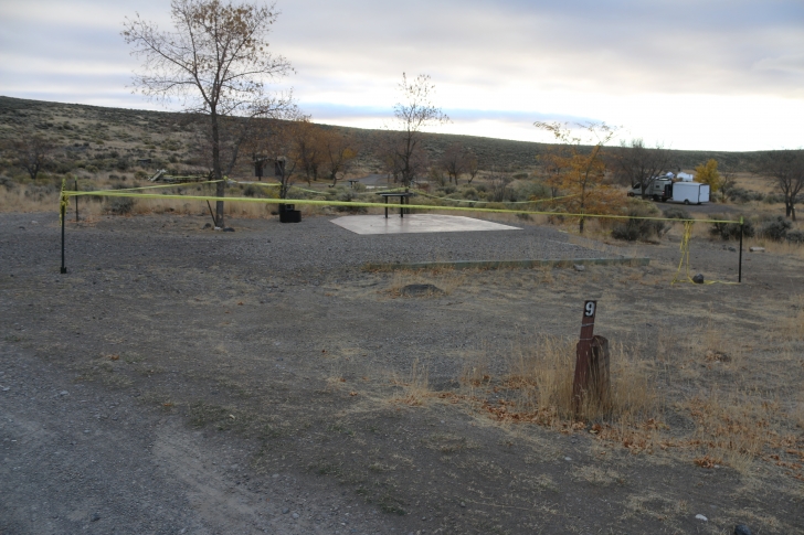 Camping at the Lud Drexler Park on the Salmon Falls Creek Reservoir