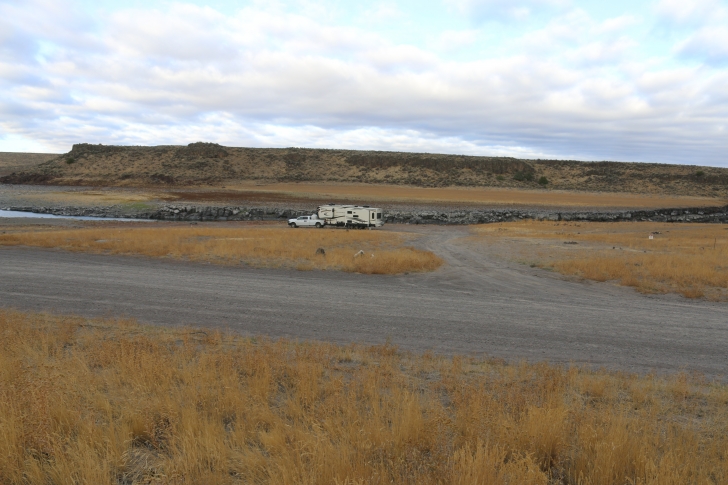 Camping at the Lud Drexler Park on the Salmon Falls Creek Reservoir