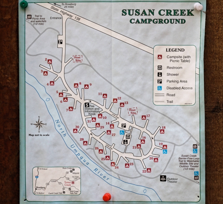 A guide to camping at Susan Creek Recreation Site on the beautiful North Umpqua River.