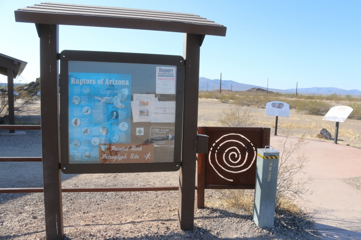 Camping at Painted Rock Campground and Petroglyph site.