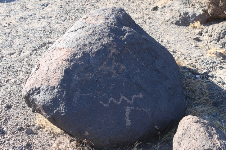 Camping at Painted Rock Campground and Petroglyph site.