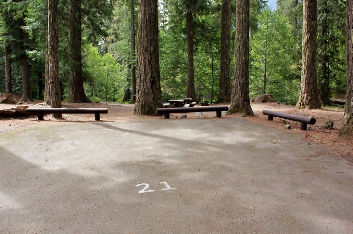 Camping in Washingtons Adams Fork Campground - campsite 21