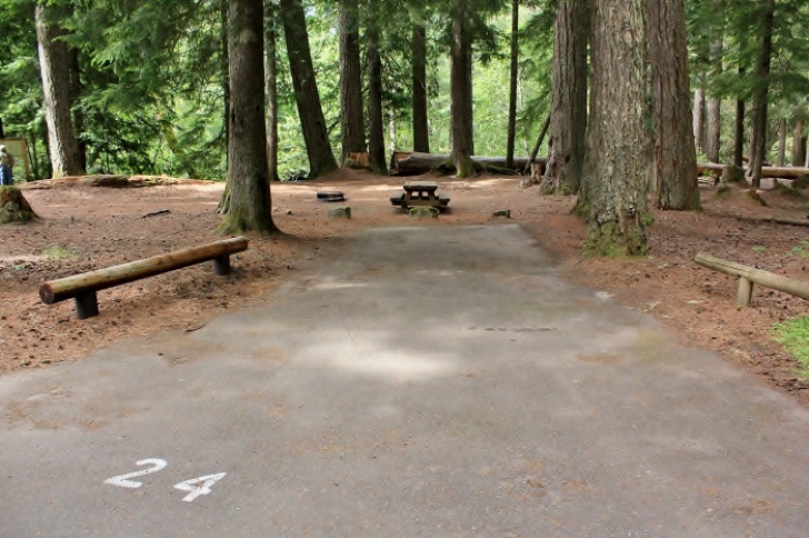 Camping in Washingtons Adams Fork Campground - Campsite 24