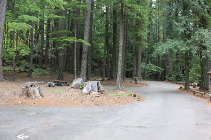Camping in Washingtons Adams Fork Campground - Campsite 7