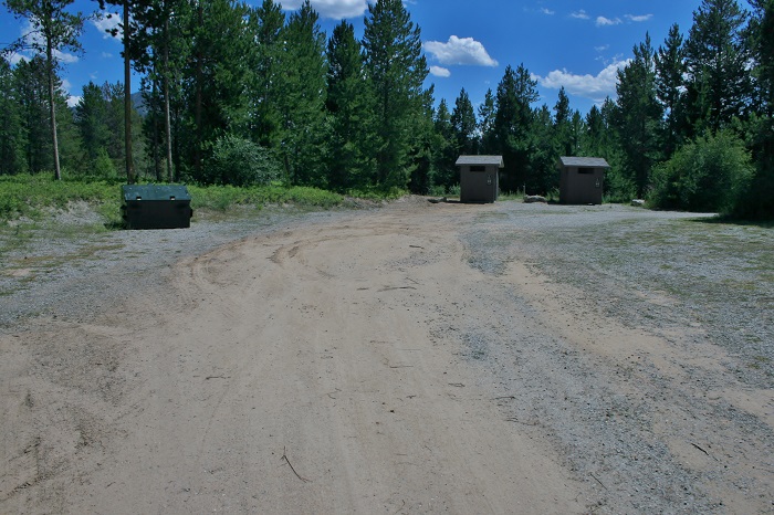 A picture of the group camping sites in Alpine Campground on Palisades Reservoir in eastern Idaho.