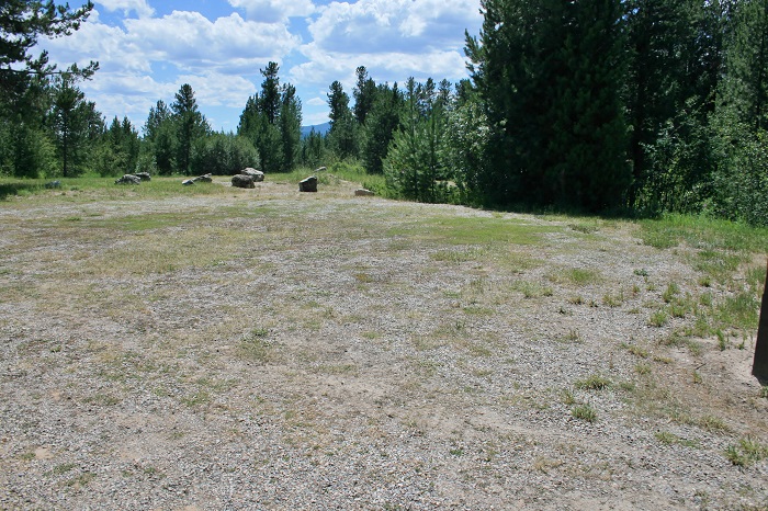 A picture of the group camping sites in Alpine Campground on Palisades Reservoir in eastern Idaho.