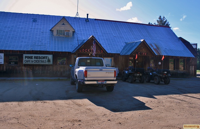 Nitz Store in Pine, Idaho offers gas, propane, a pay phone, food, fishing supplies, pop and more.
