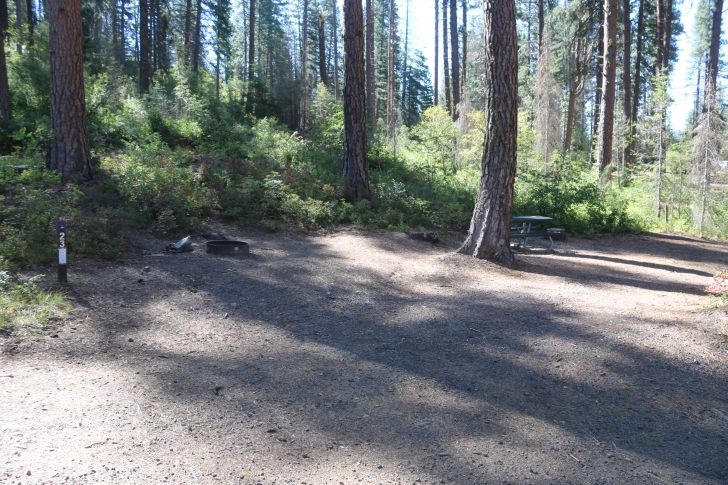 Camping in Antelope campground on Sagehen Reservoir.