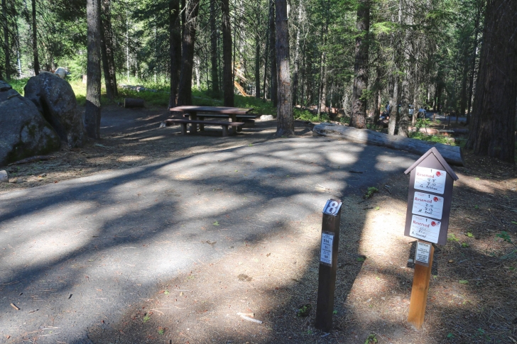 Camping in Antelope campground on Sagehen Reservoir.