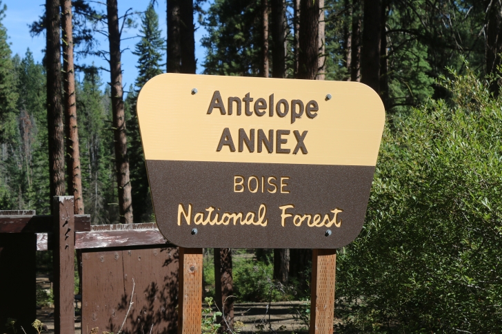 Camping in Antelope campground on Sagehen Reservoir.