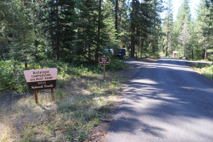 Camping in Antelope campground on Sagehen Reservoir.
