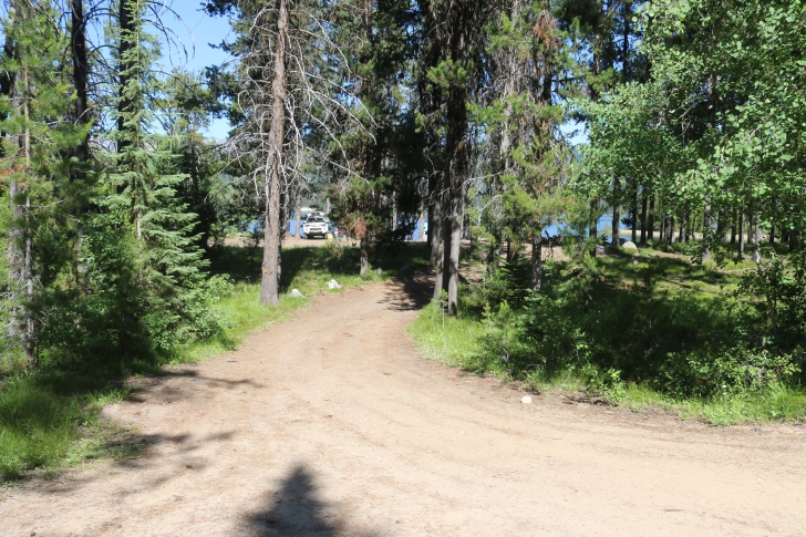 Camping at Barneys Campground on Deadwood Reservoir in Idaho.