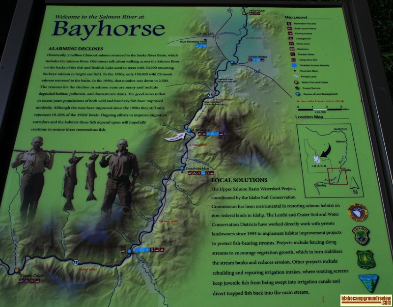 Bayhorse recreation site points of interest