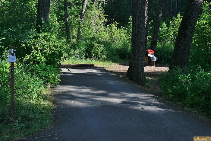 Beauty Creek Campground site 19