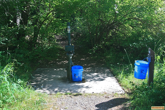 Beauty Creek Campground drinking/cooking water supply.