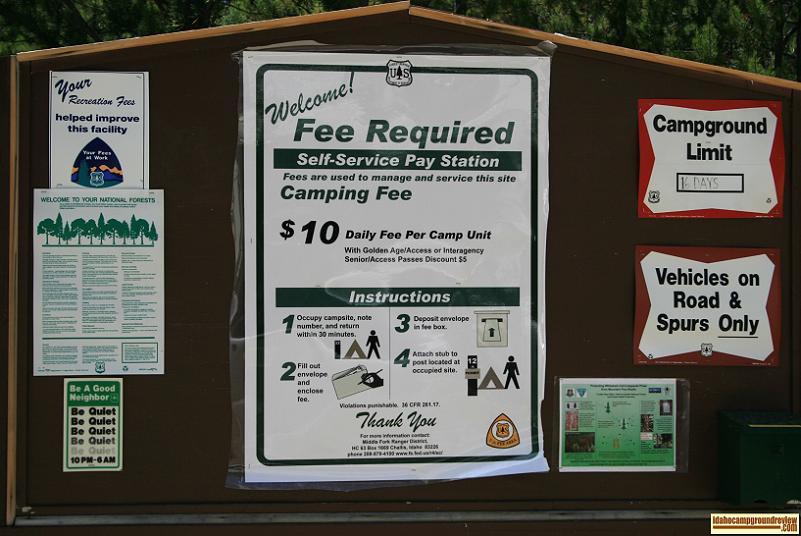 Info sign for Beaver Creek Campground