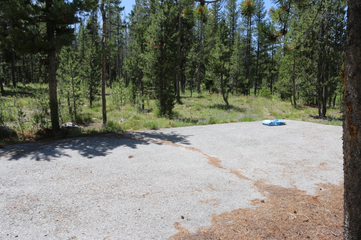 Camping at Bench Creek Campground near the Sawtooth Mountains