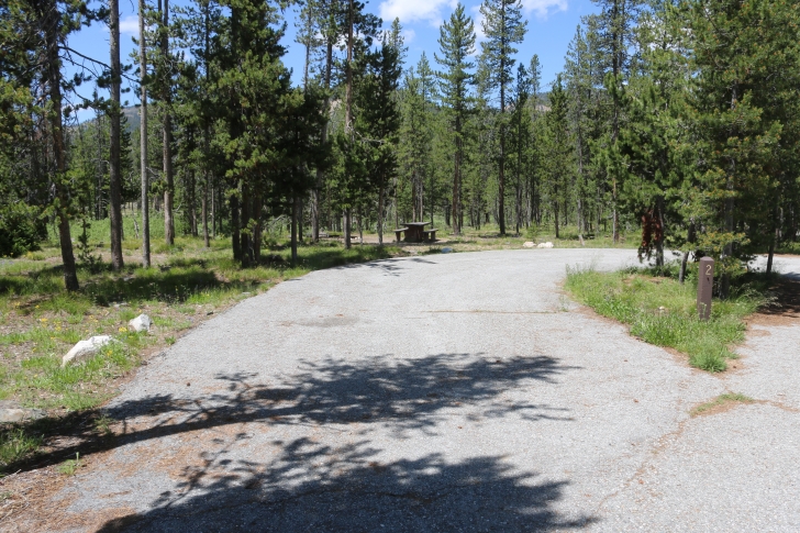 Camping at Bench Creek Campground near the Sawtooth Mountains