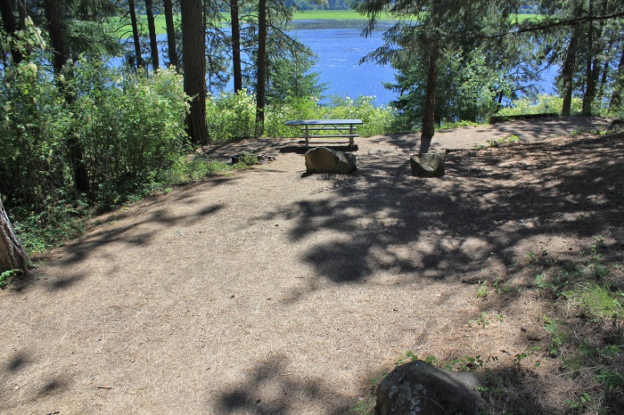 Campsite in Benewah Campground.