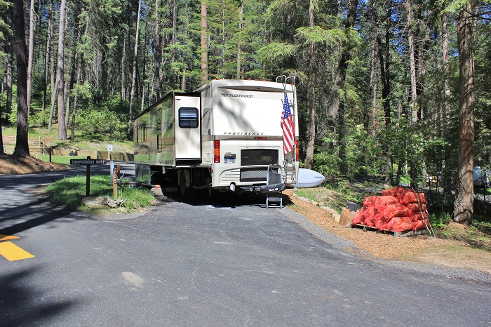 Benewah Campground has a big new bathroom/shower facility.