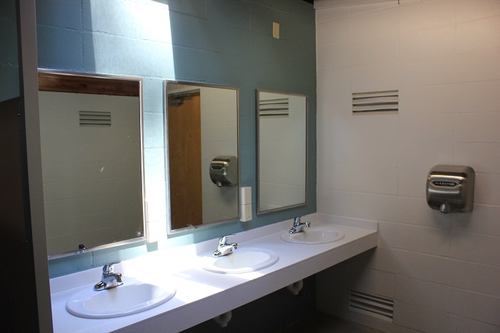 Benewah Campground has a big new bathroom/shower facility.