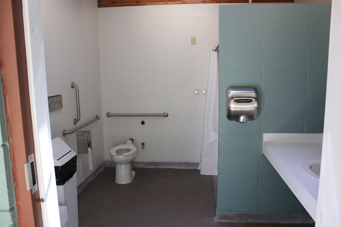 Benewah Campground has a big new bathroom/shower facility.