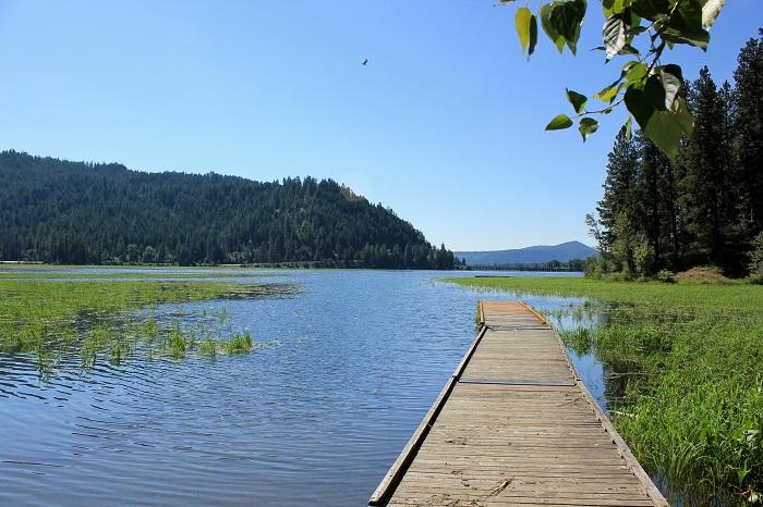 Benewah Campground boat dock.