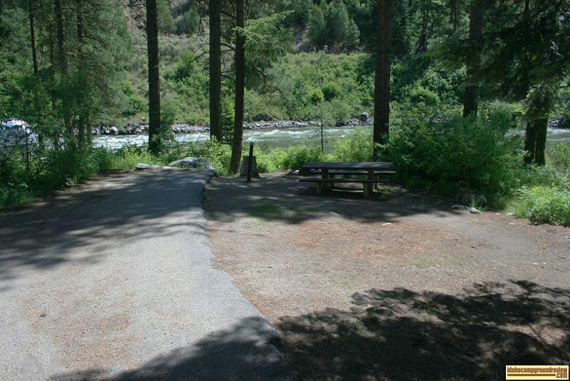 Big Eddy Campground on the payette river near great white water
