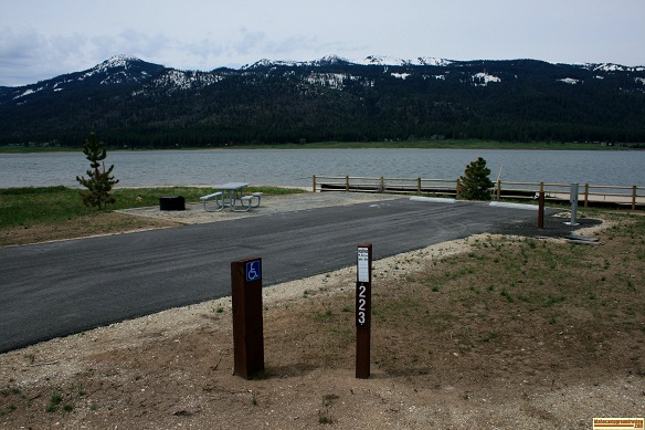 This a view of campsite 223 in Big Sage campground.